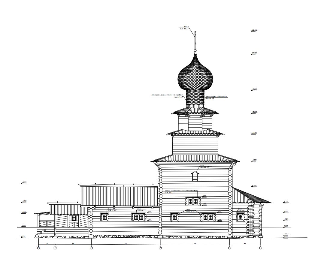 Ильинская церковь. Южный фасад. Из научно-проектной документации ООО